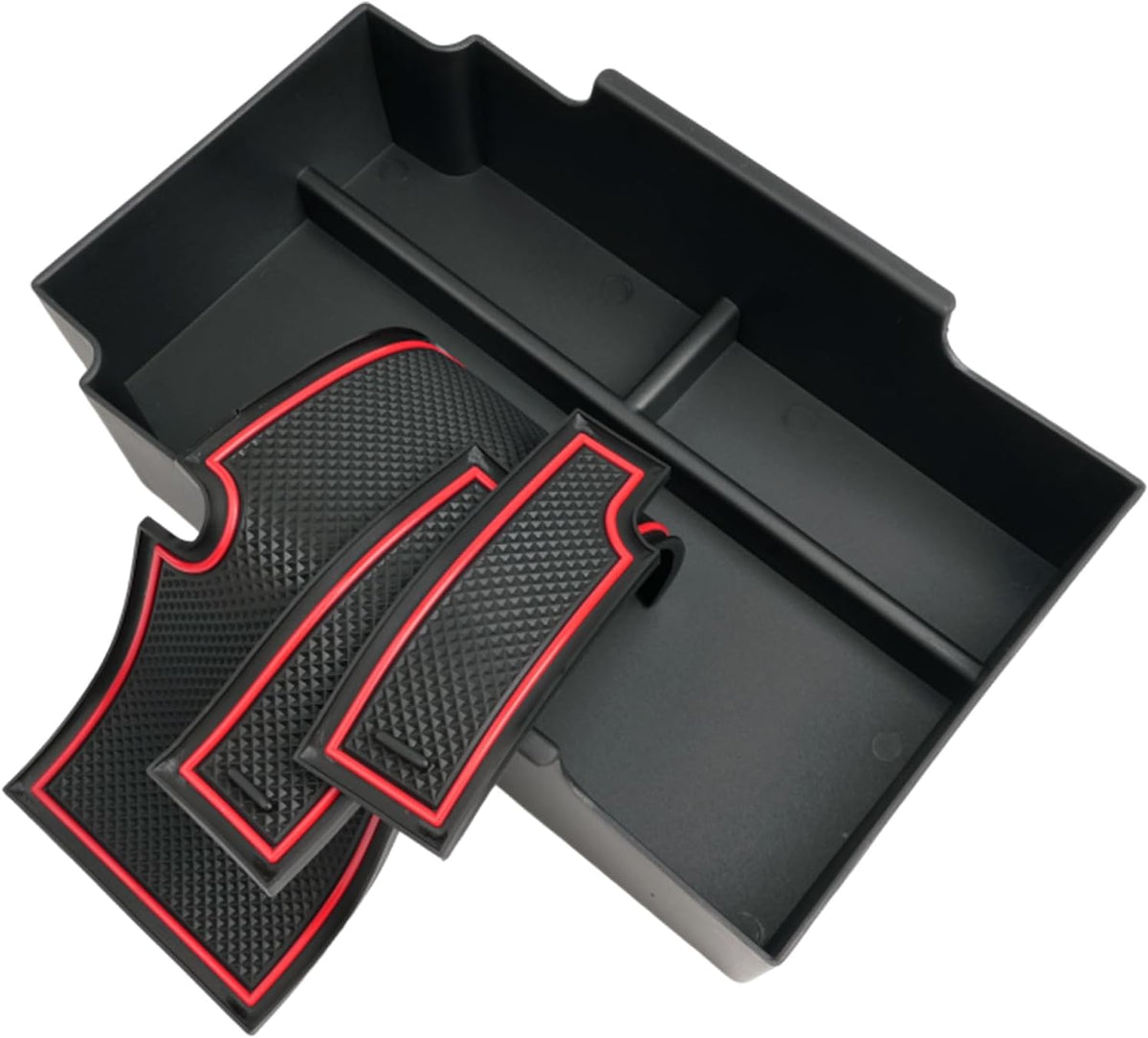 2024 2025 2026 Crosstrek Center Console Organizer for Subaru Crosstrek (Base/Premium/Sport/Limited/Wilderness), Durable ABS Console Tray Insert 2026 Crosstrek&Impreza Accessories (Red)