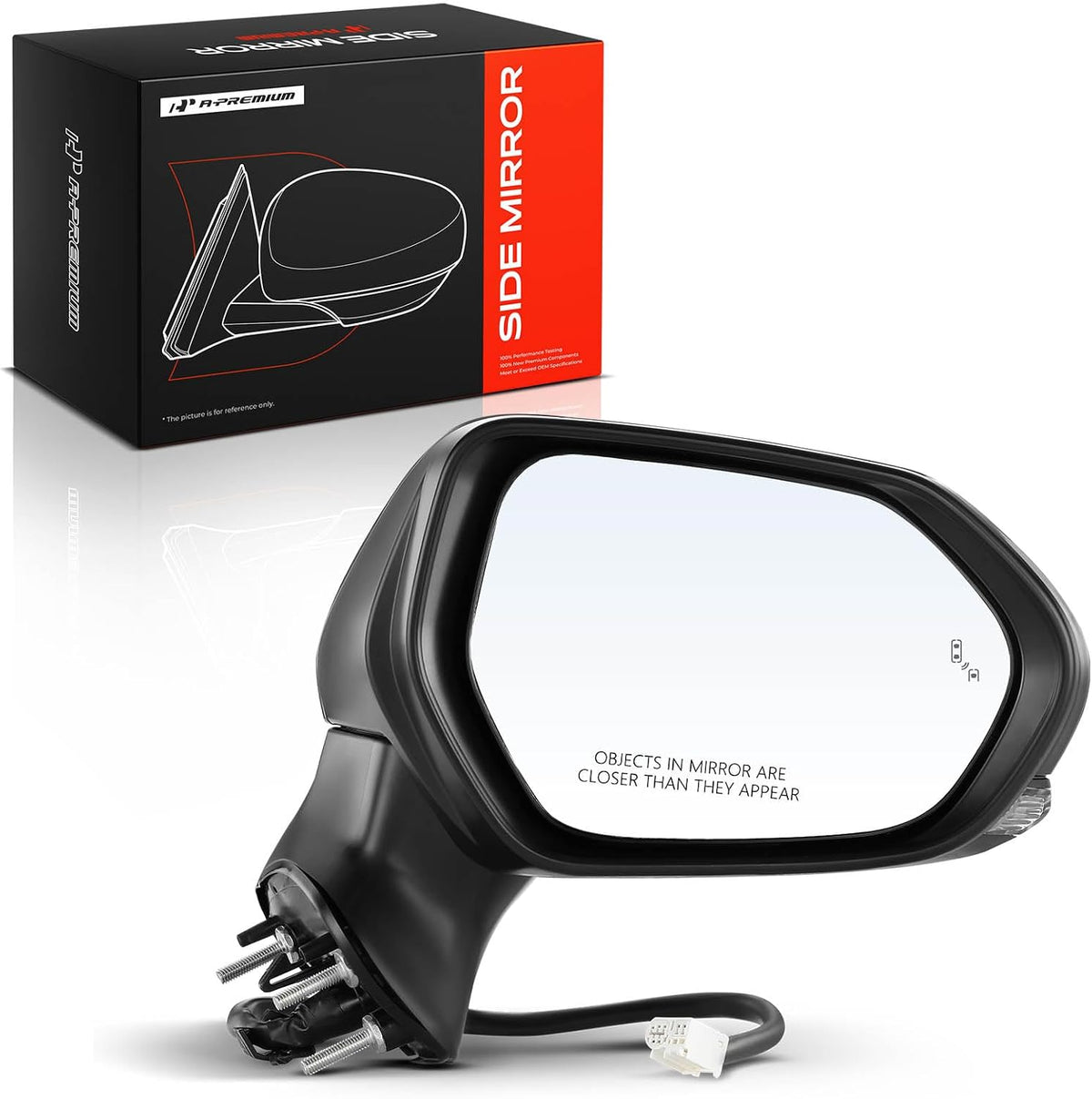 A-Premium Passenger Side Power Door Mirror Compatible with Toyota