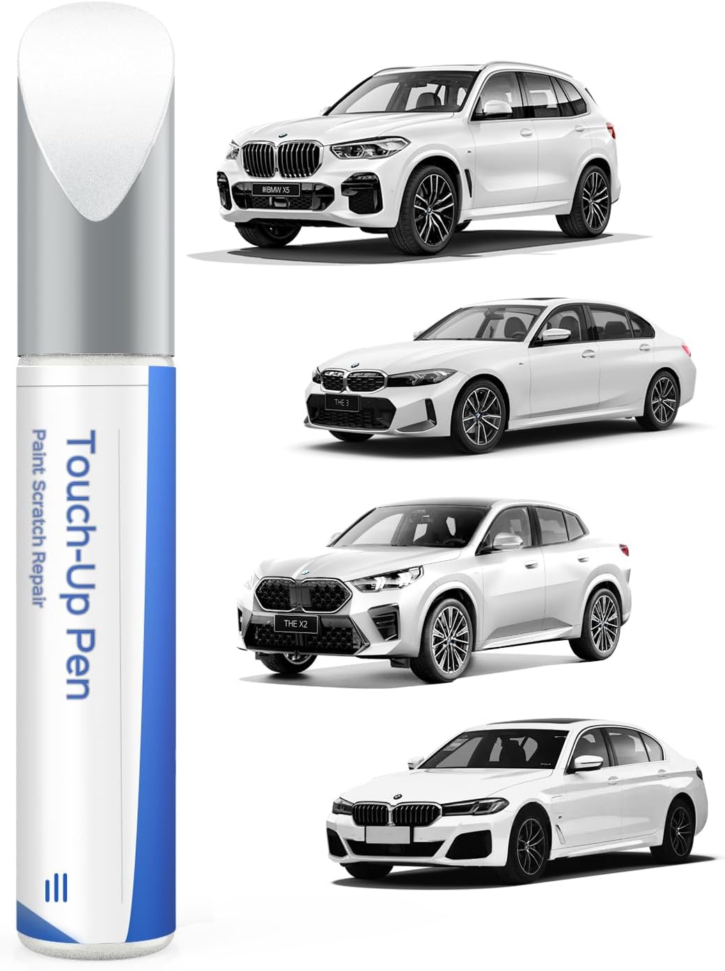 Touch Up Paint for BMW-Exact Match–Chips and Nicks Touch Up (Fluid (Jet) Black(668) for 1/2/3/4/5/6/7 Series/Alpina-B7/i4/M3/M5/M6/X1/X2/X3/X4/X5/X6/X7/Z4)