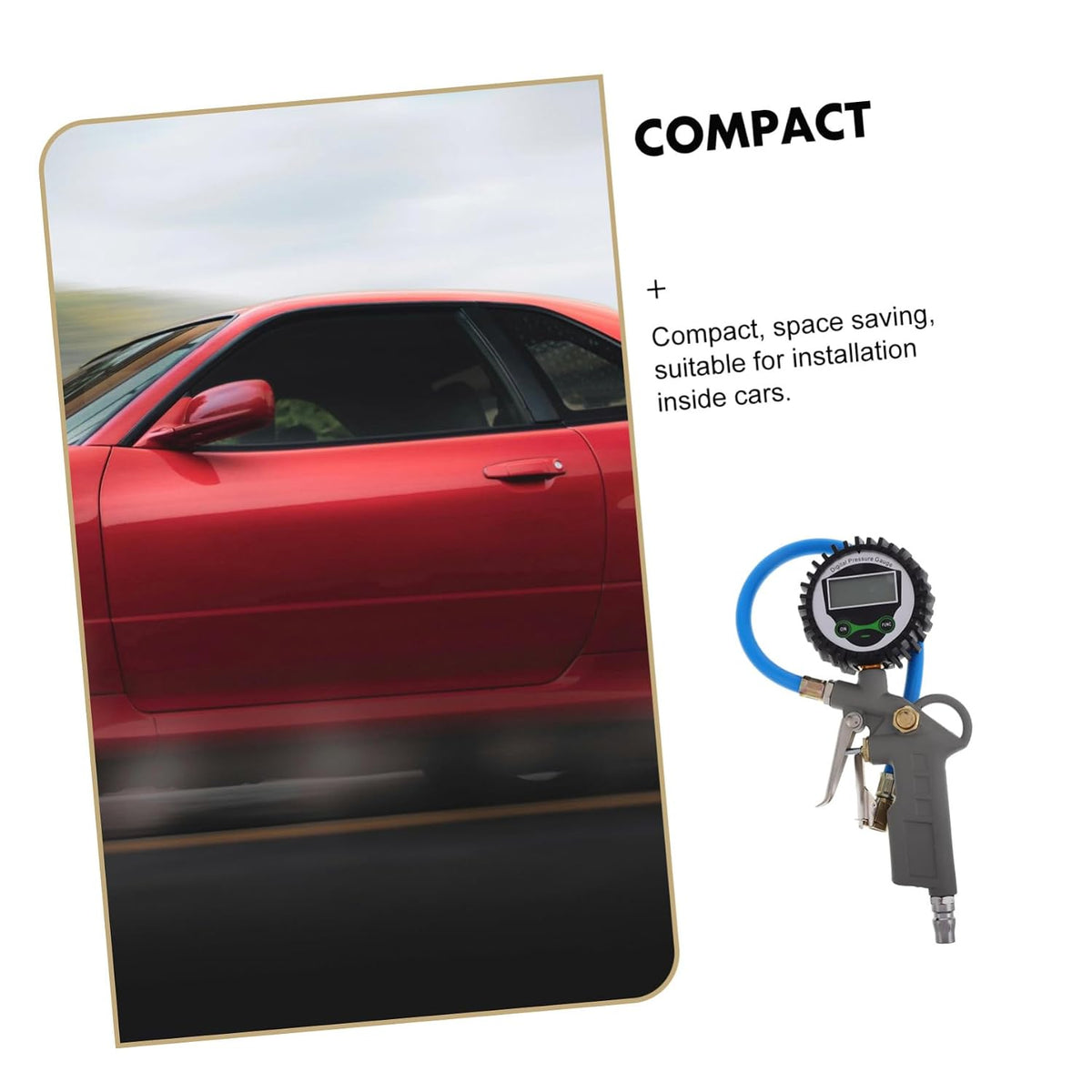 Digital Tire Pressure Gauge for Accurate Measurement, Easy Read Display