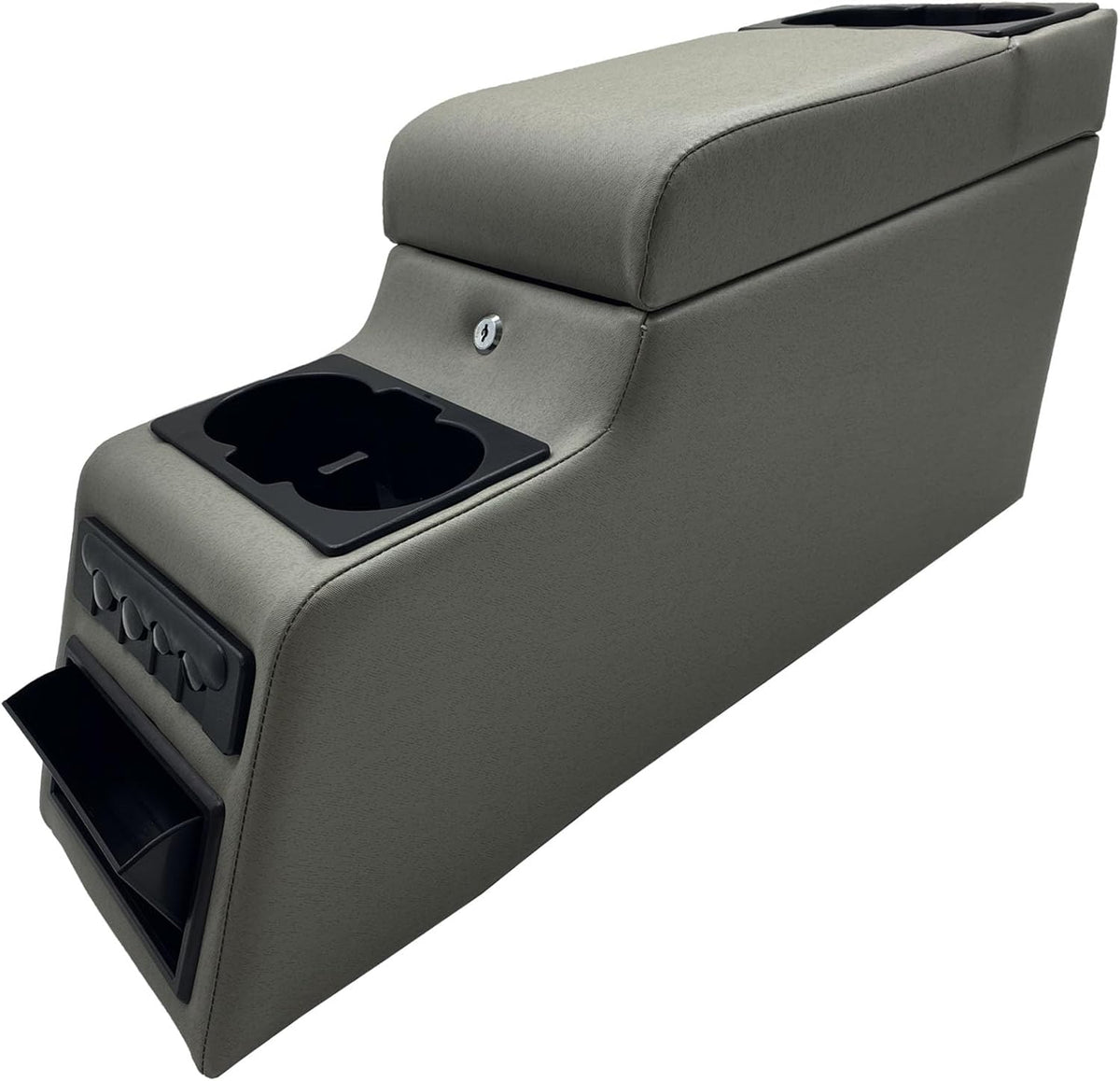 31515 Denim Black Deluxe Locking Center Console for Jeep CJ-5 1976-1983, CJ-7 1976-1986, Wrangler YJ 1987-1995