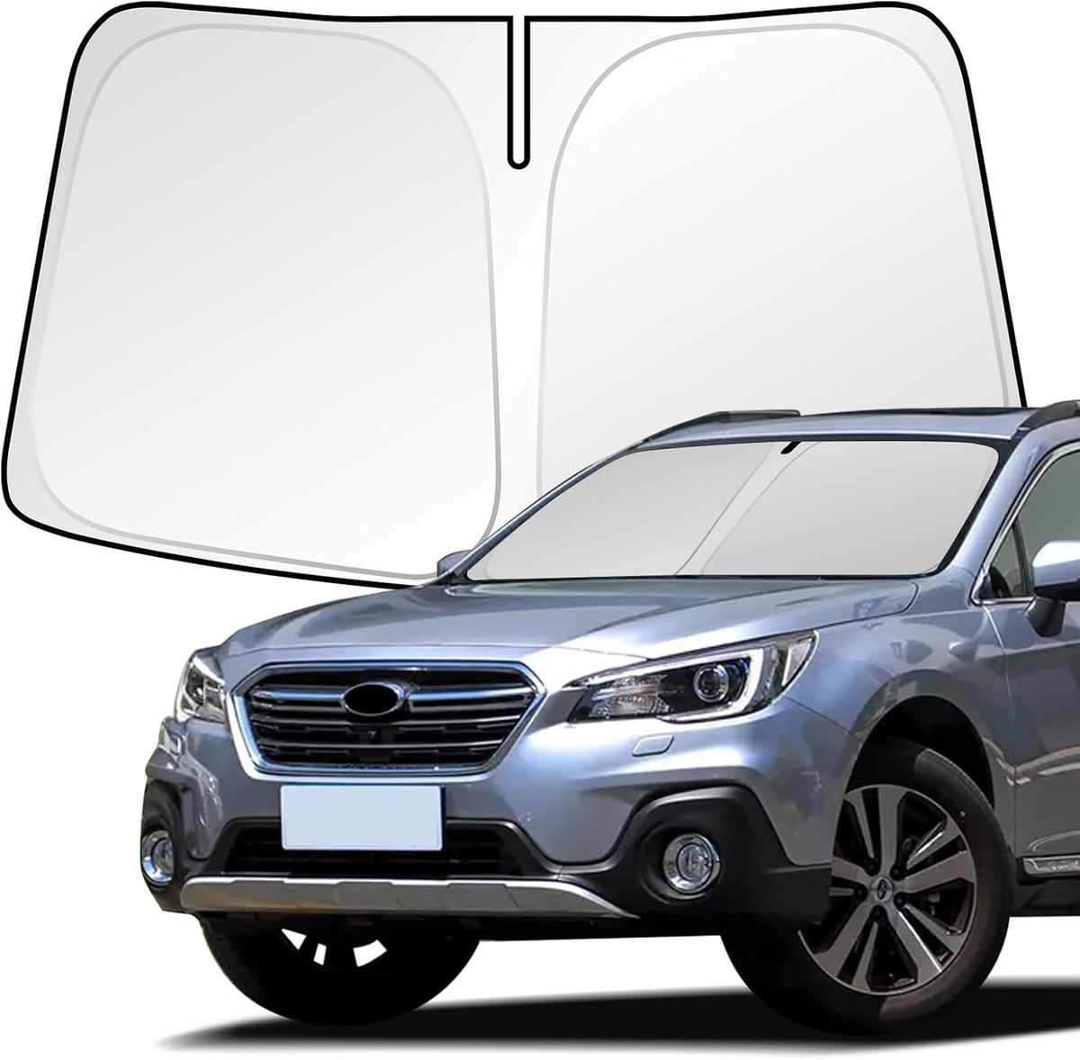 Windshield Sunshade Compatible with Subaru Outback Blocks UV Rays Sun Visor Protector Foldable Front Window Sun Shield (Outback)