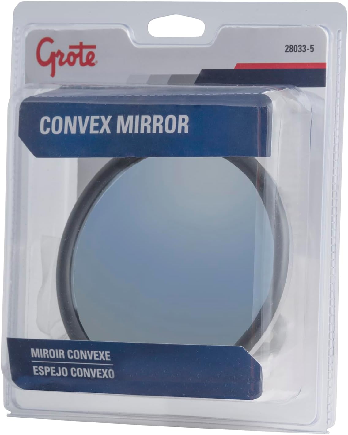 Grote 280335 5" Round Clamp On Spot Mirrors, W/Arm Assembly