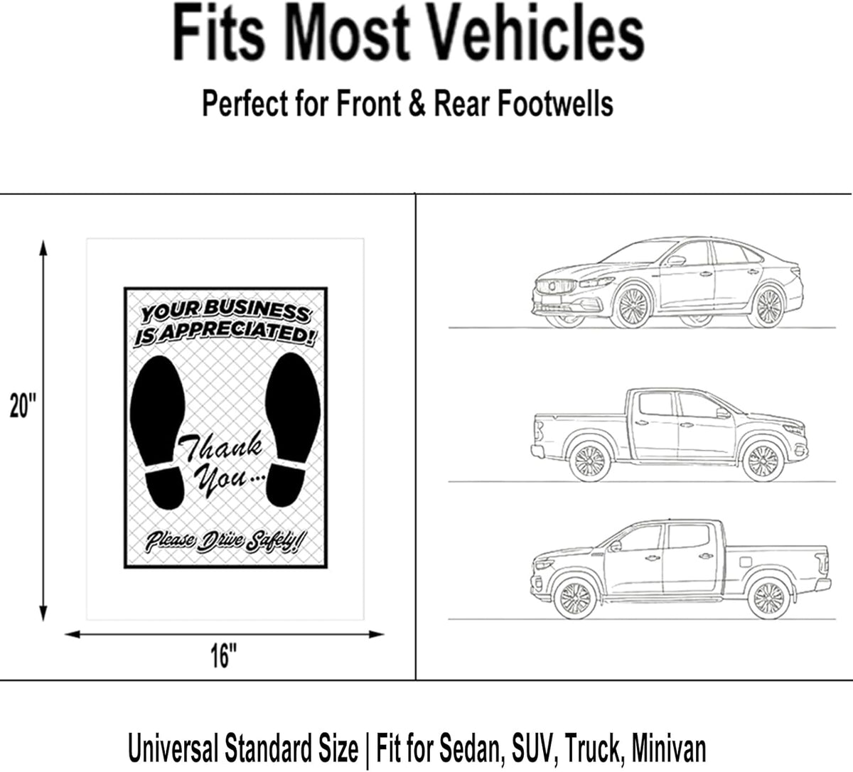 Tuklye White Car Paper Floor Mats : Disposable Floor Cars Auto Vehicles Automotive Mat Covers Protector Detailing Detail Wash Temporary 16x20inch (50)