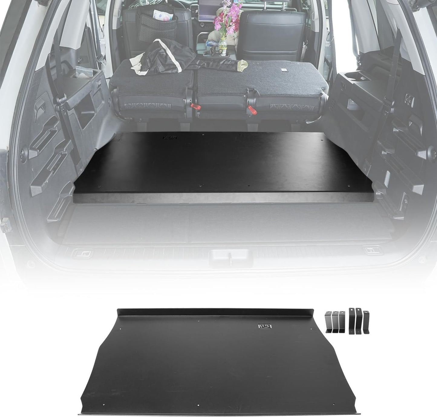 HIGH FLYING Car Accessories for Toyota Sequoia 2023 2024 2025 2026 Modular System Storage Molle Panels Trunk Shelf Storage Trunk Organizer Aluminum Alloy (Side Panel+Roof Panel)