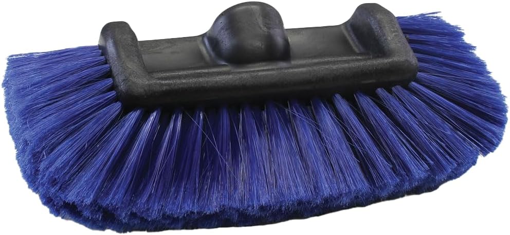 Hi-Tech 14” Car Wash Brush Head – Soft Bristles for Cars, Trucks, RVs, Boats, Campers – Multi-Level Design – Fits Threaded Handles – Flow-Thru Capable