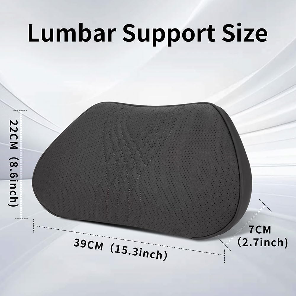 Lumbar Support Pillow for Car Seat, Office Chair, Black, 1PC