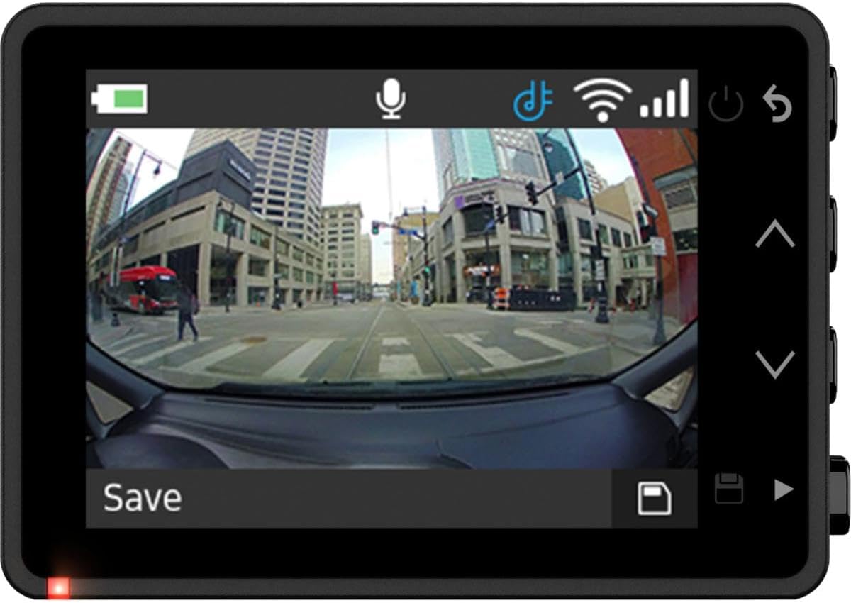 Garmin Dash Cam 67W, 1440p and Extra-Wide 180-degree FOV, Monitor Your Vehicle While Away w/New Connected Features, Voice Control, Compact and Discreet, Includes Memory Card - 010-02505-05