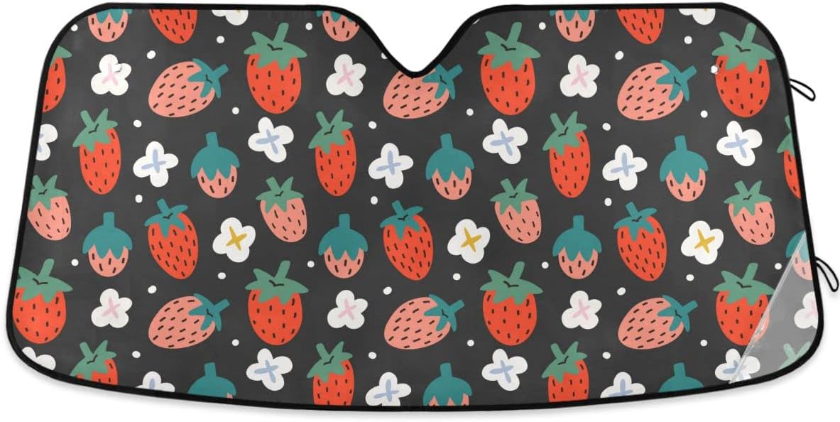 Car Windshield Sun Shade Black Leopard Print Car Sun Visor for UV Rays and Sun Heat Protection Gray Camouflage Blocks Heat and Sun Foldable Sun Shield 55x28 Inches, Automotive Interior Accessories
