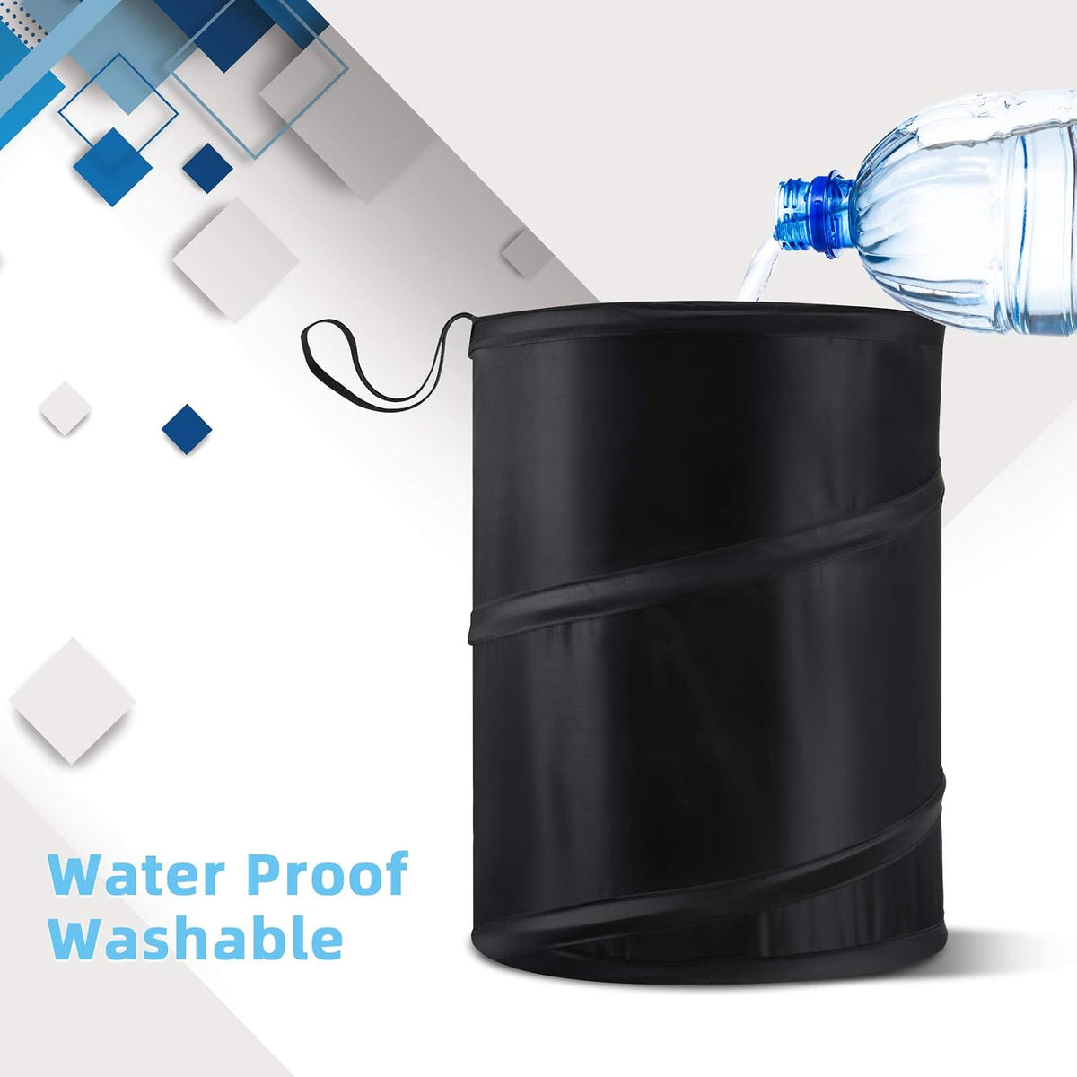 BBTO Collapsible Trash Can, Pop up Car Trash Can, Waterproof