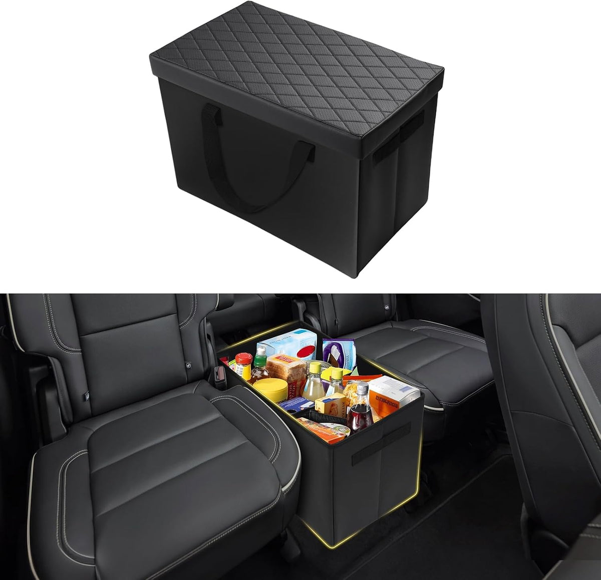 Mixsuper Liner Car Seat Organizer for Chevrolet Traverse 2018-2026, Console Organizer Backseat Box for Chevy Traverse, Dog Box Storage Bin Supplies Travel Accessories