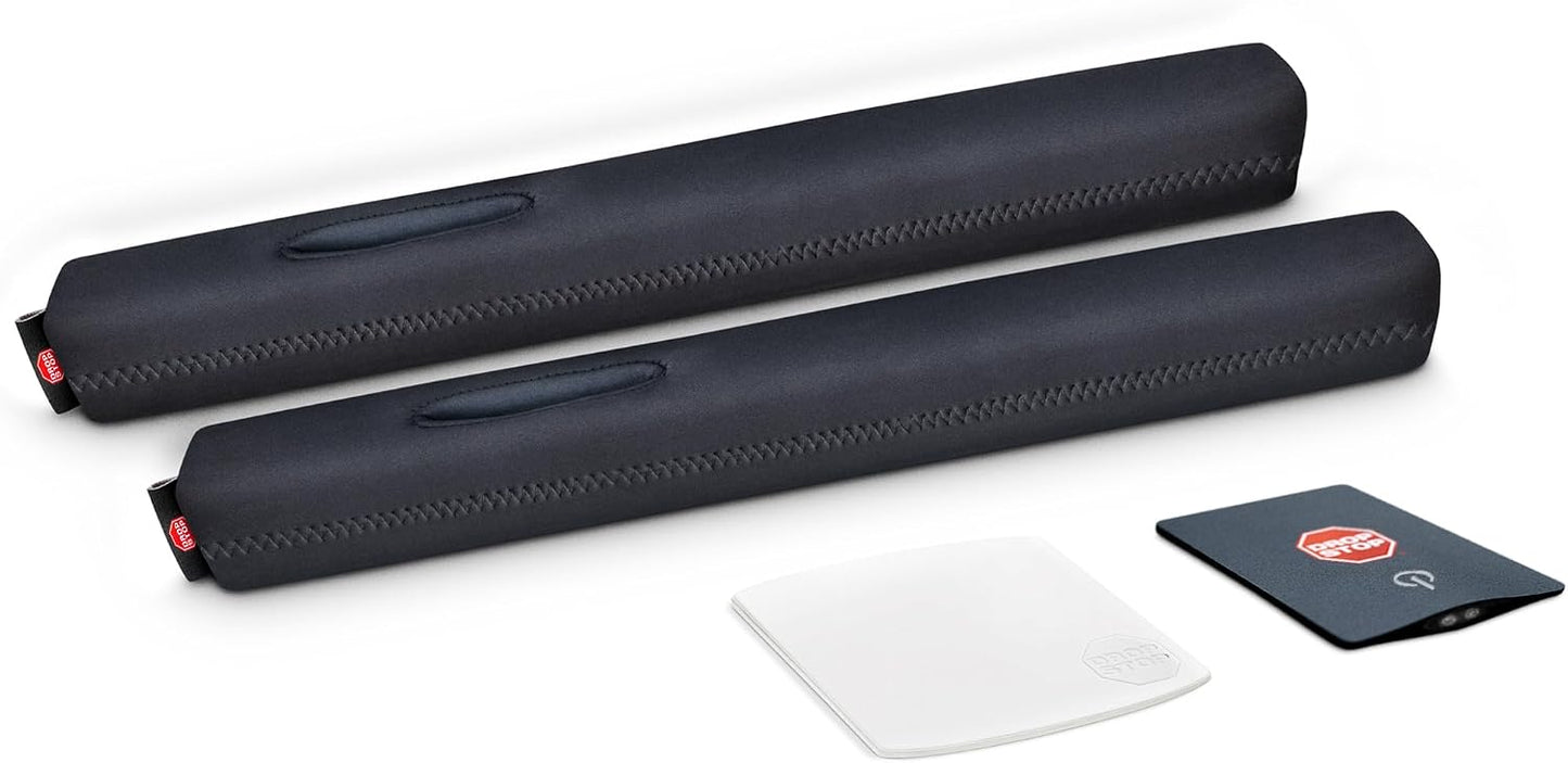 Drop Stop The Original Car Seat Gap Filler - Set of 2 (Pad + LED Light) | Car Accessories for Men & Women, Between Seats Console Organizer, Patented, As Seen On Shark Tank