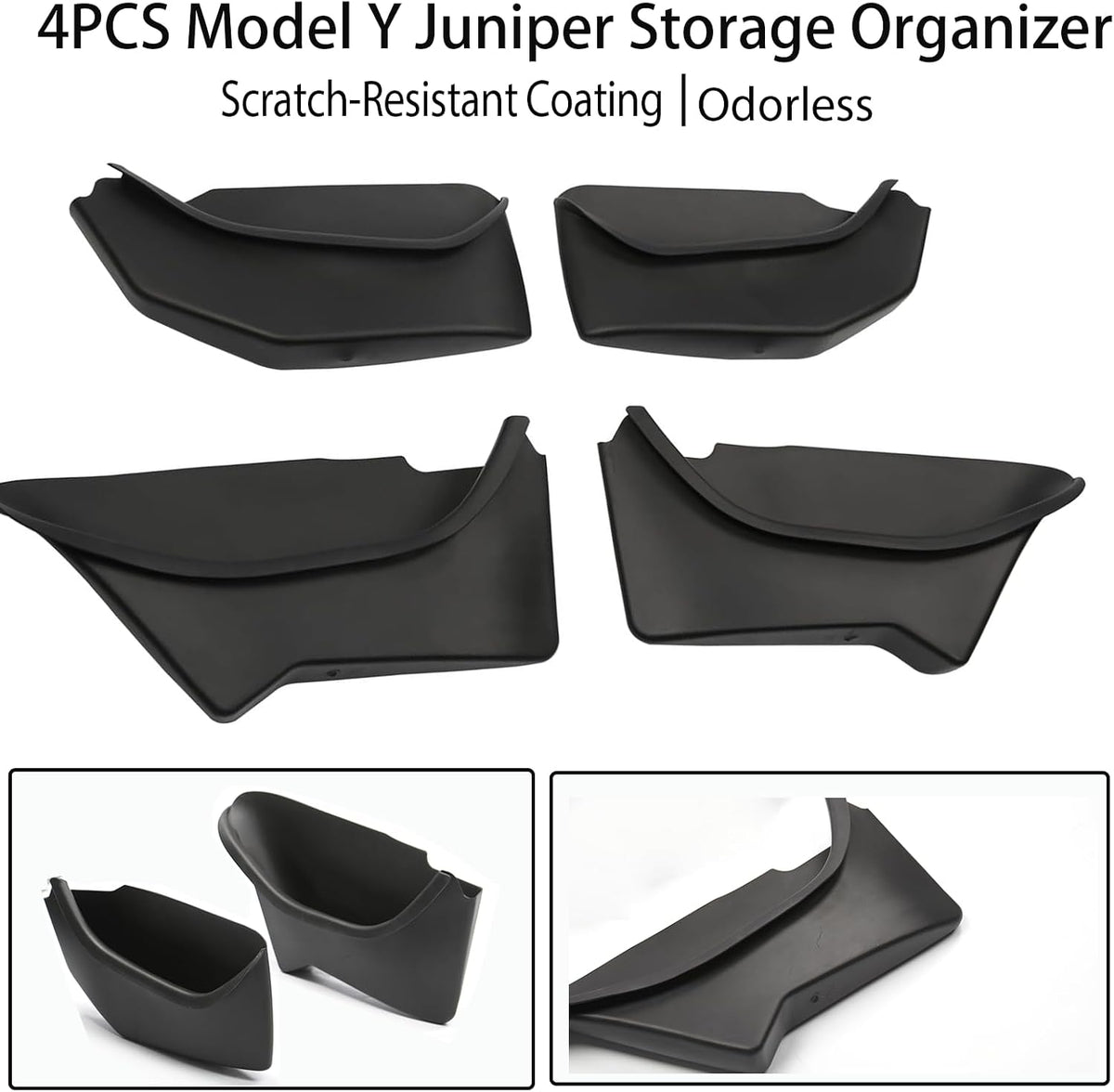Custom Fit Door Pocket Liner Storage Box for 2025-2026 Tesla Model Y L