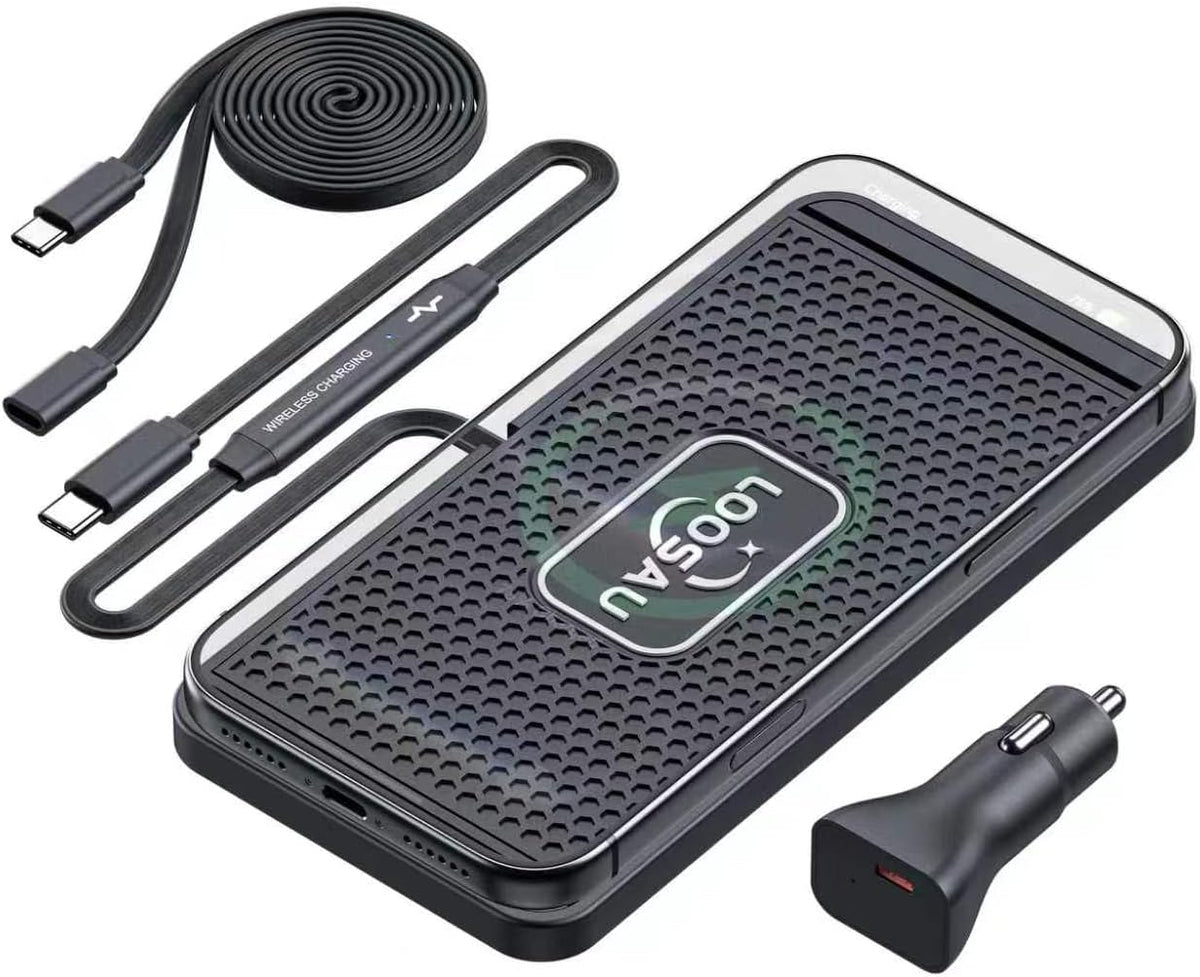 25W Wireless Charger Car Fast Wireless Phone Charging Pad Type C