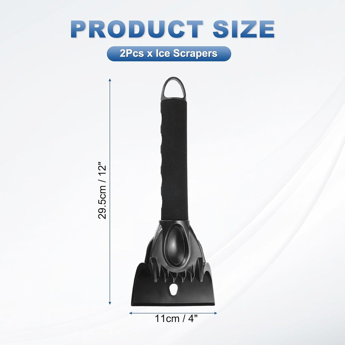 HARFINGTON Ice Scrapers for Car Windshield 12"x4" Window Frost Removal Tool