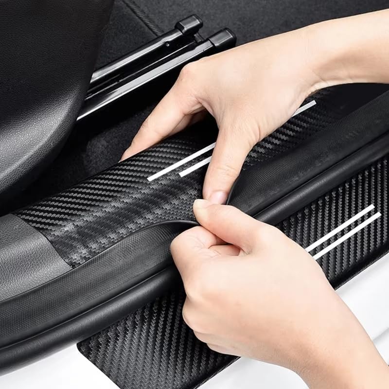 5 Pcs Car Door Sill Protector for Toyota Camry 2018-2023 2024, Automotive Entry Guard Vehicle Threshold Protection Strip Scuff Plate Cover Trim Film