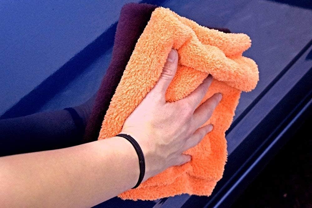 The Rag Company Eagle Edgeless 500 Detailing Towel, 16x16 in, 4-Pack