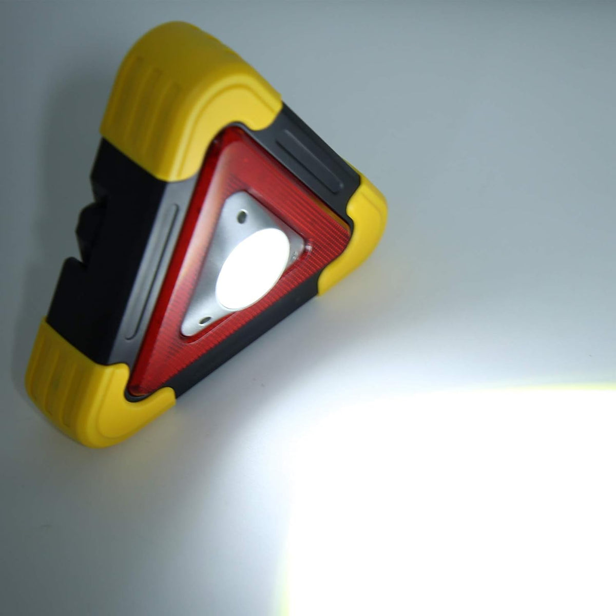 flexman Car Warning Triangle Lamp, Rechargeable Triangle Emergency Warning Light Multifunction Car Fails Tool for Low Light, Red Light, Flashing, Intermittent Prompt