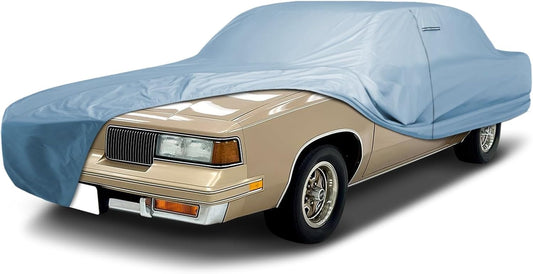 iCarCover Premium Car Cover for 1978-1987 Oldsmobile Cutlass Supreme Heavy Duty Waterproof All-Weather Automobiles Custom Fit Indoor Outdoor UV Snow Protection Covers with Straps and Bag