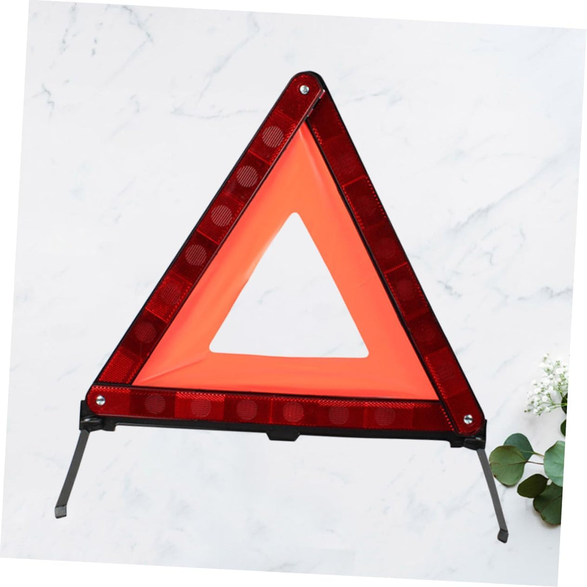 Gatuida Warning Triangle Sign for Vehicles Emergency Kit Reflective Collapsible Design Roadside Triangle