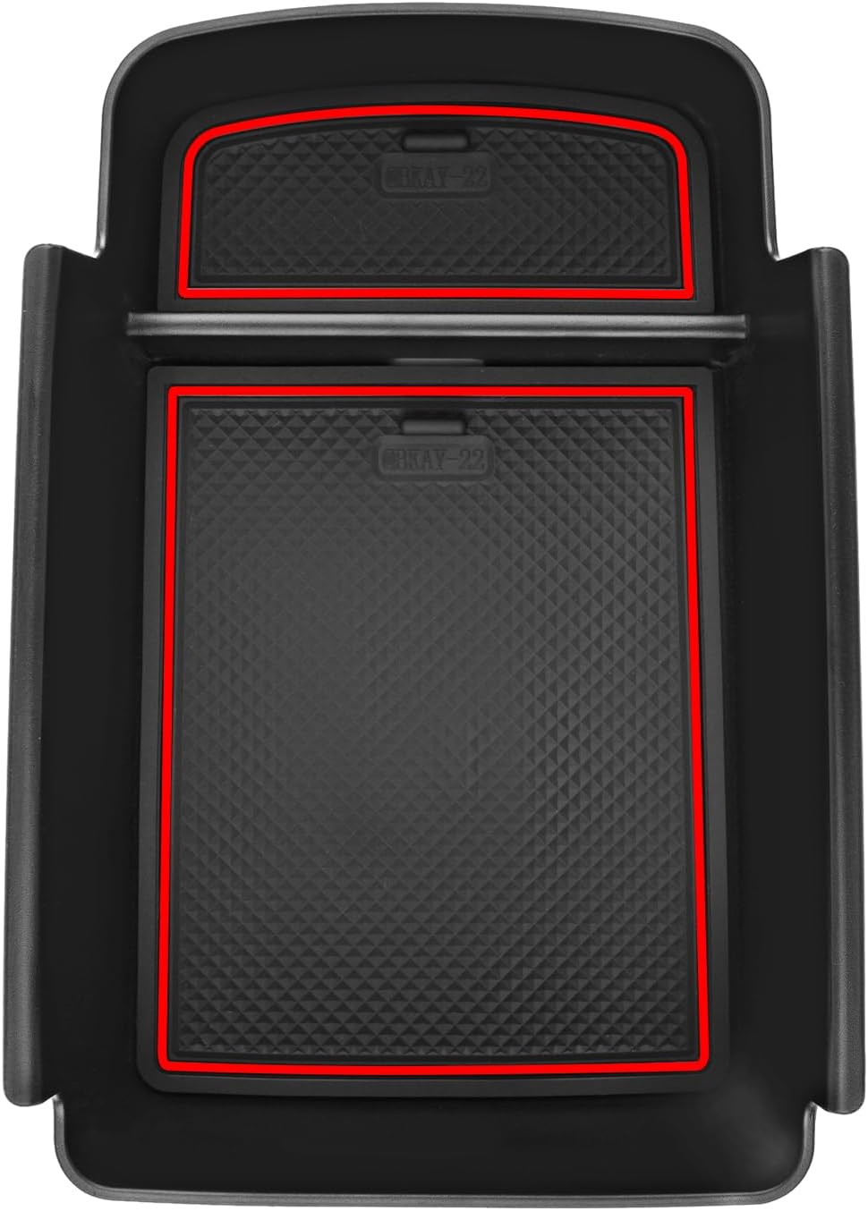 SKTU for 2024 2025 2026 Buick Envista Accessories Center Console Organizer 2024 2025 2026 Envista Insert ABS Materials Tray 2024 2025 2026 Envista Accessories Console Tray (Red)