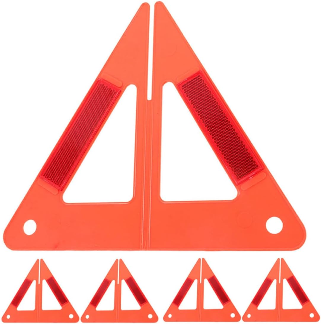 Reflective Warning Triangle for Vehicle 5pcs Roadside Safety