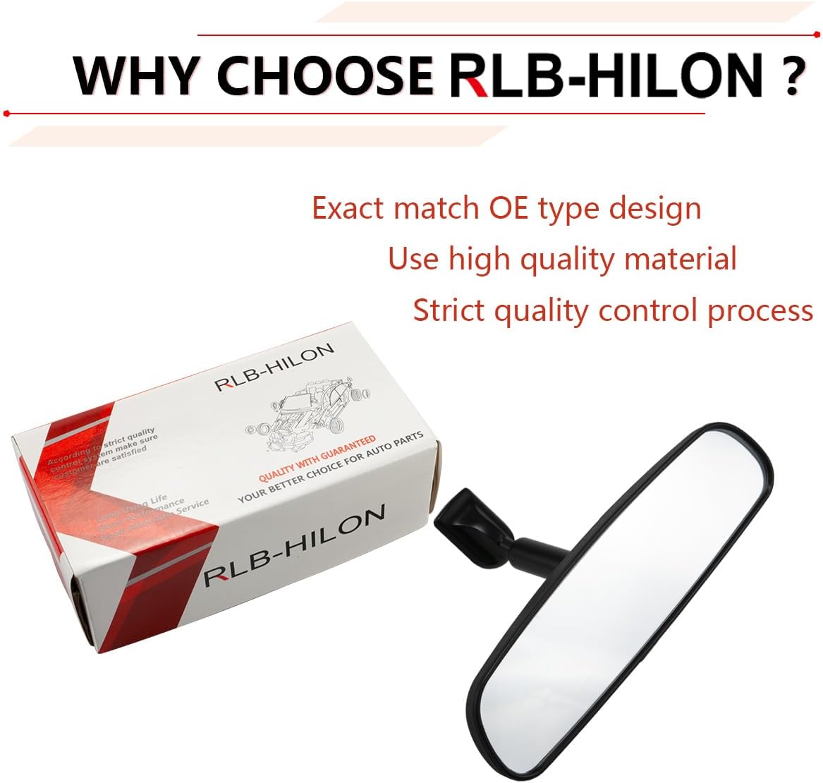 RLB-HILON Rear View Mirror Compatible With Honda Model, Day/Night Mirror
