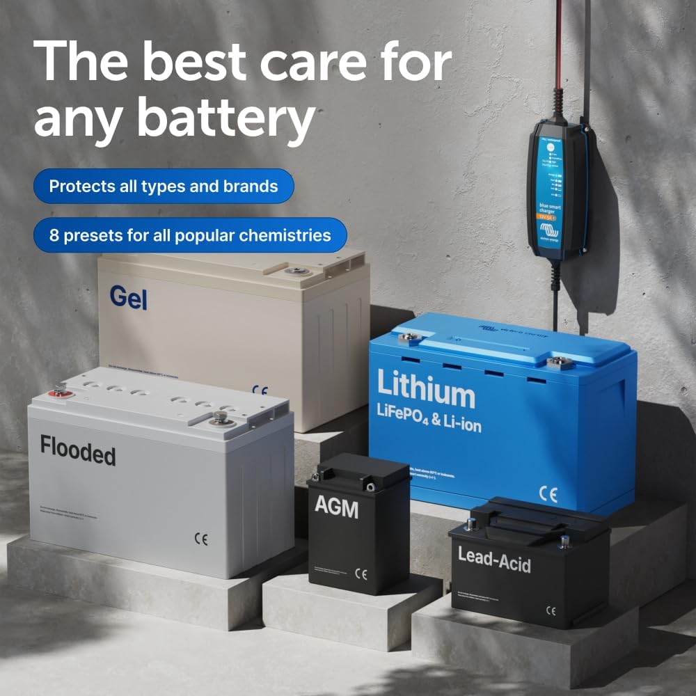 Victron Energy Blue Smart IP65 Smart Car Battery Charger 12V 5A