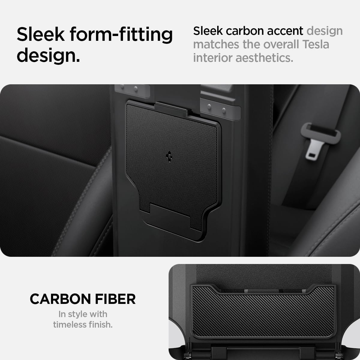 Spigen One-Tap Hidden Storage Box for Tesla Model Y Juniper & Model Y L (Standard, Premium & Performance 2026/2025) and Model 3 Highland (Standard, Premium & Performance 2026/25/24)