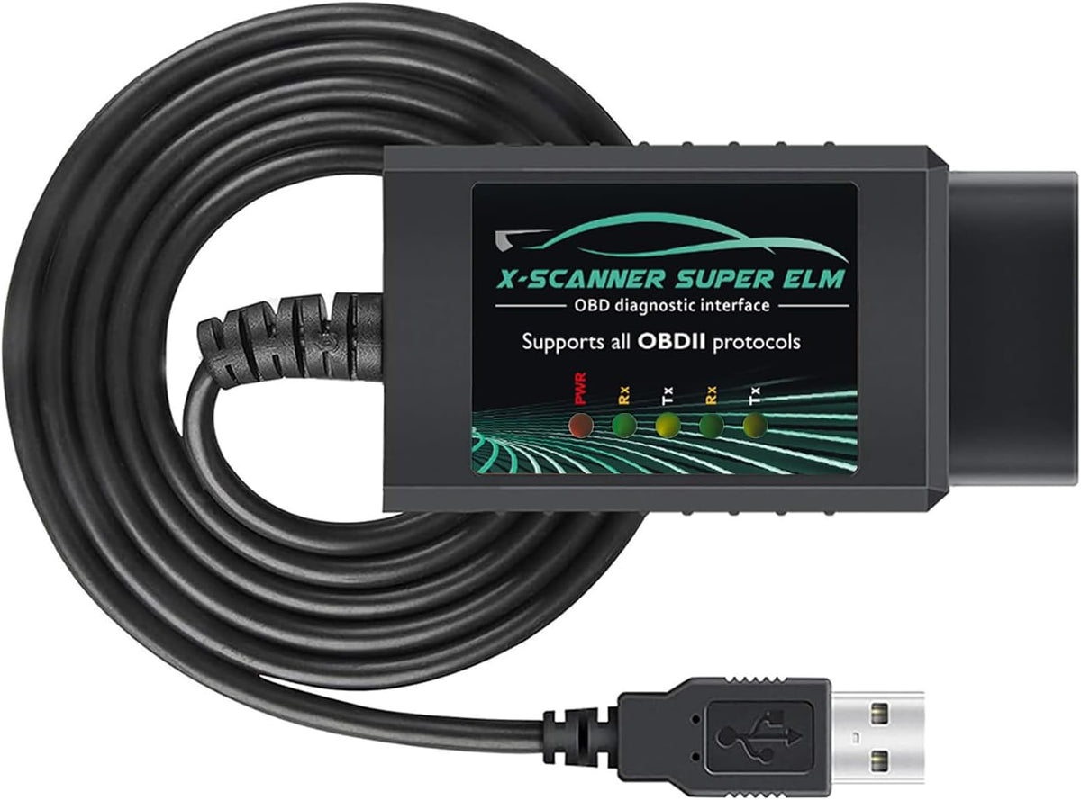 OBD2 Adapter USB ELM327 Scanner with FT232RL 18F25K80 V1.4 Original Chip