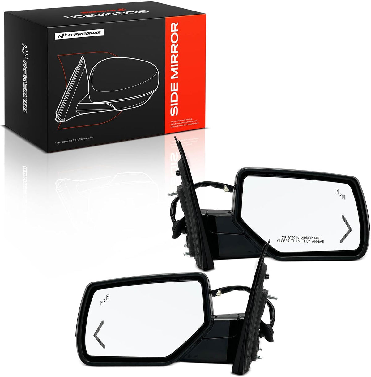 A-Premium Pair (2) Driver and Passenger Side Power Door Mirror