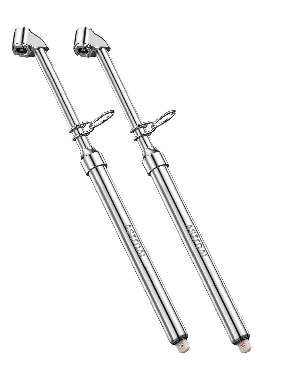AstroAI 2-Pack Heavy Duty Dual Head Tire Pressure Gauge, 10-150 PSI