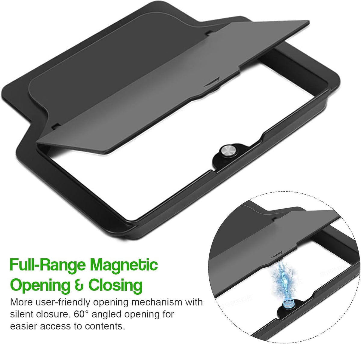 7PCS Center Console Organizer Kit for Tesla New Model Y Juniper, Double Layer Space Upper Lower Center Console Trays, Silicone Cup Holder and Charger Pad, Armrest Hidden Storage Box