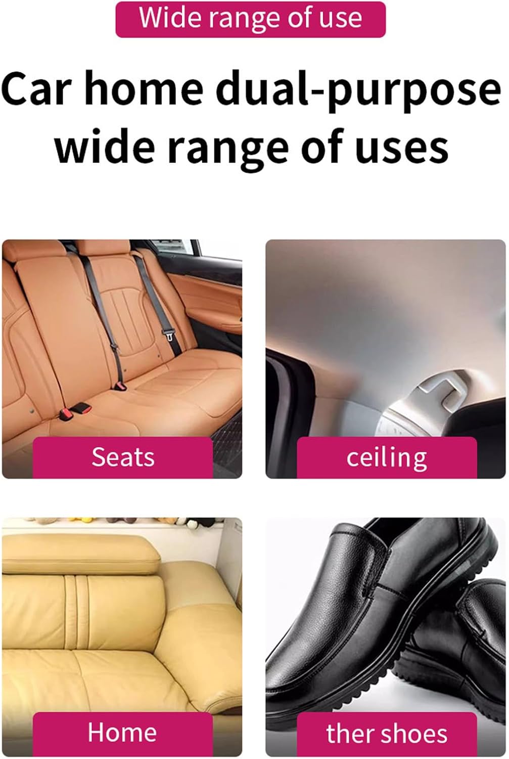 Car Cleaner Interior Multipurpose Fast-Acting 200ml Car Detailing | Seat Dashboard Cleaning Solution for Boat Motorcycle Leather Seats Carpet Appliance Sofa Fabric Upholstery Rubber Polymer