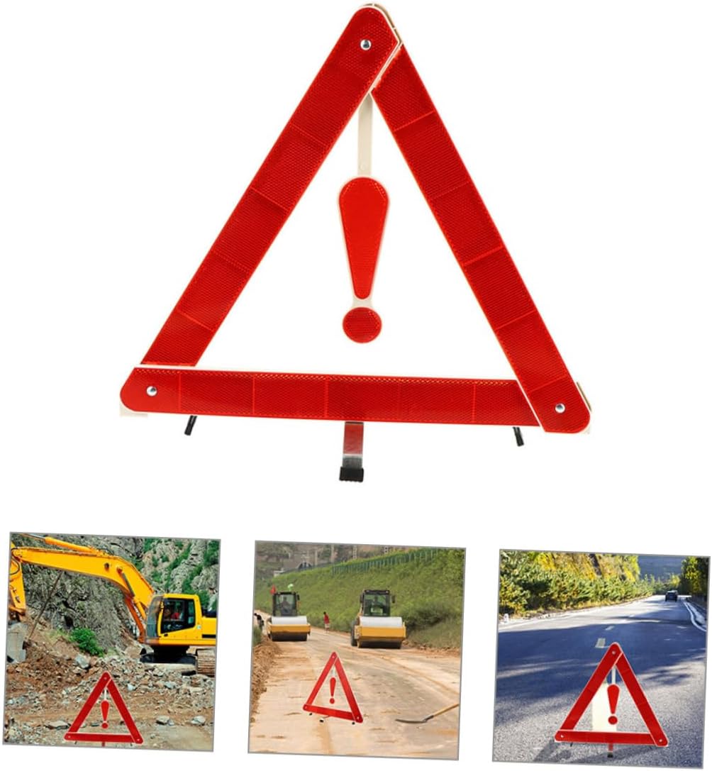 3pcs Reflective Warning Triangle Sign for Car Truck Roadside Emergencies