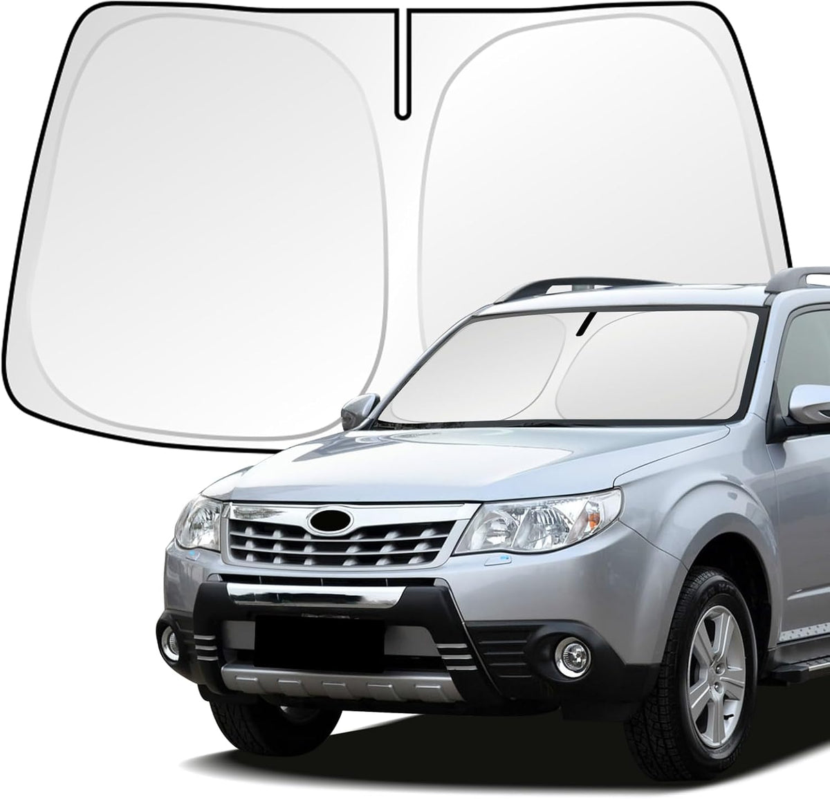 Windshield Sunshade Compatible with Subaru Outback Blocks UV Rays Sun Visor Protector Foldable Front Window Sun Shield (Outback)