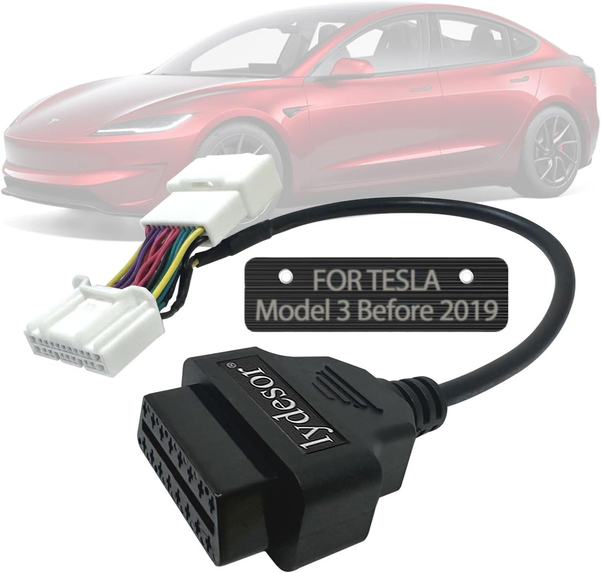 OBD2 Adapter for Tesla Model 3/Y 26Pin to 16Pin OBDDiagnostic Cable