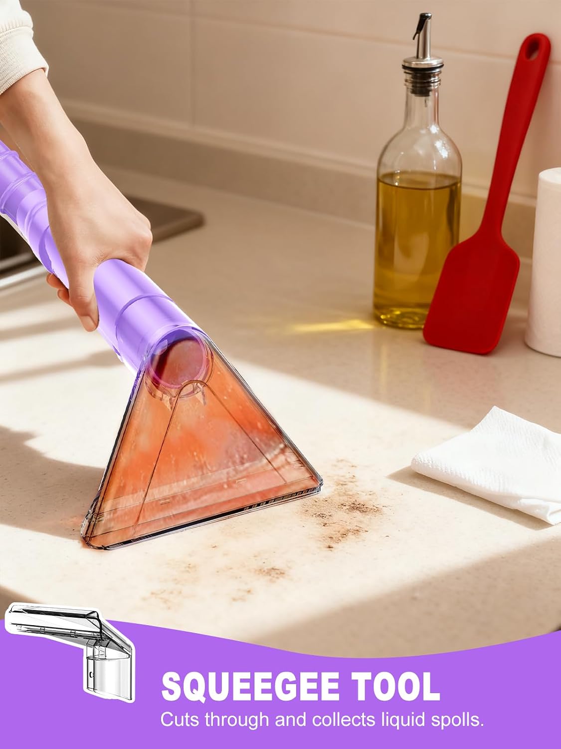 Portable Carpet & Upholstery Cleaner Machine for Pets, Deep Stain Remover with Powerful Suction, Spot Cleaner for Couch, Sofa, Rug, Car Interior & Pet Messes, Dual Tank Portable Carpet Cleaner