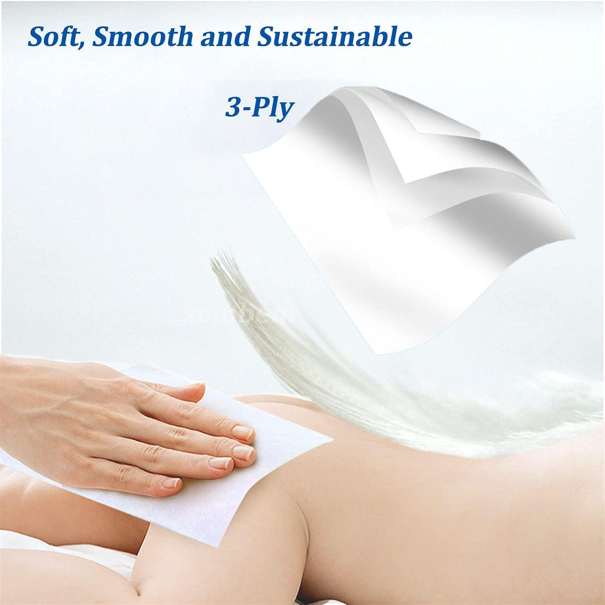 Car Facial Tissue Refill for Car Visor Holder, 3-Ply Soft 360 Sheets