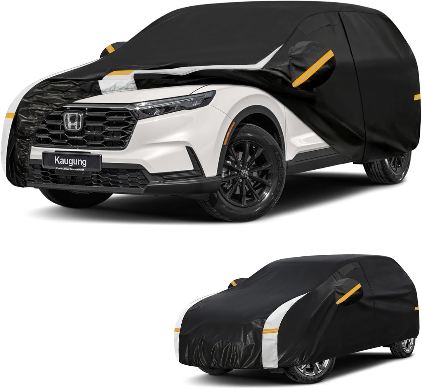 Kaugung 10 Layers Car Cover Custom Fit for Honda CRV CR-V (1995-2026), 100% Waterproof Full Exterior Cover with Vents, Towel & Repair Patches, Outdoor Rain Snow Sun UV Protection.