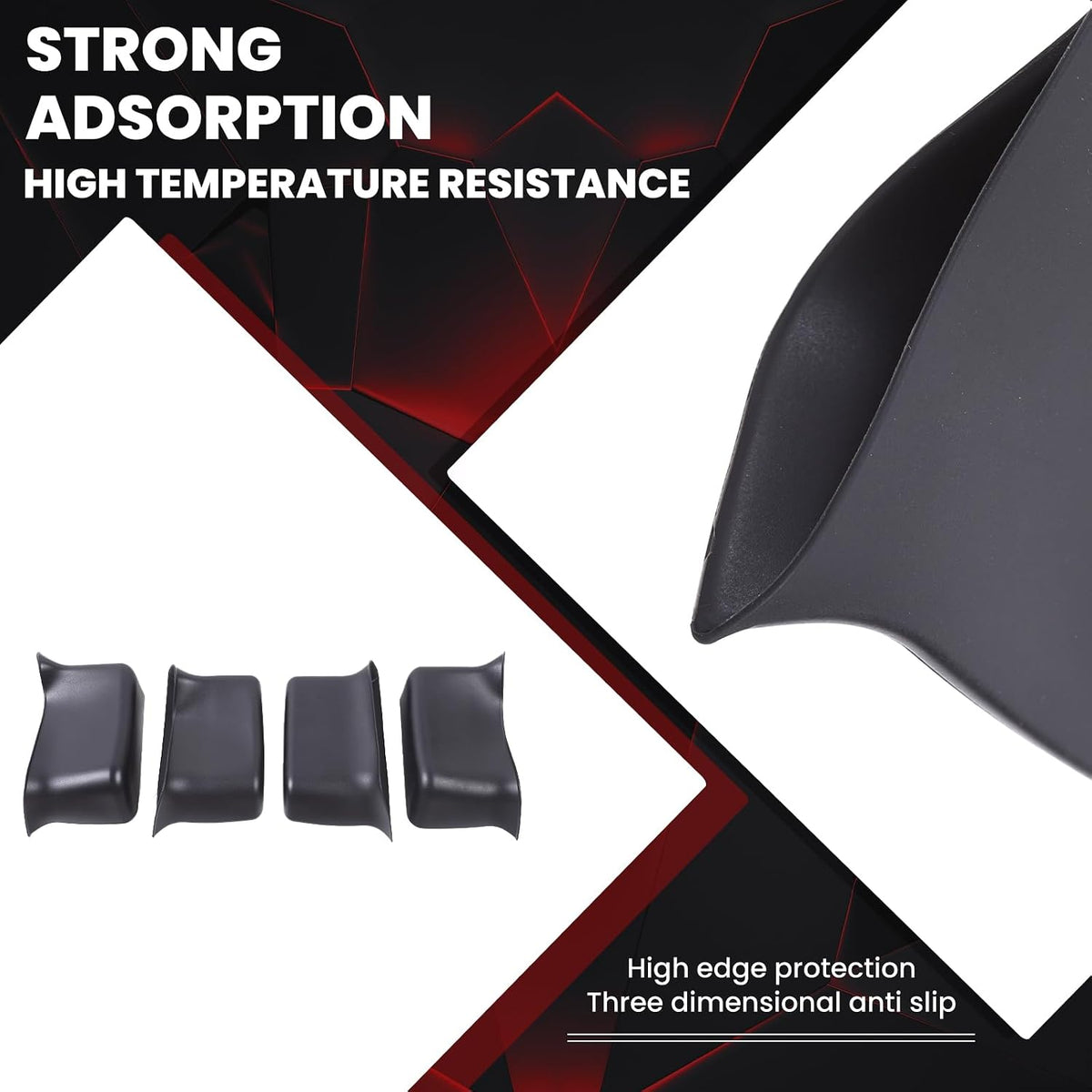 Car Door Side Storage Insert Box Compatible withToyota Land Cruiser LC300 2022-2026,Silicone Front and Rear Door Handle Slot Pockets Accessories