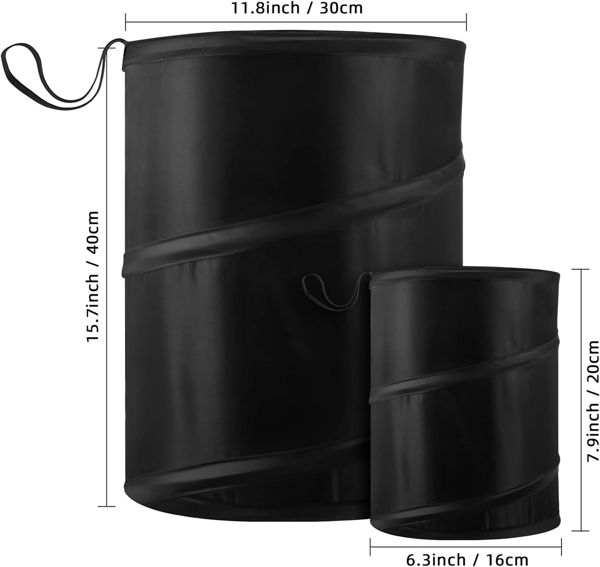 BBTO Collapsible Trash Can, Pop up Car Trash Can, Waterproof