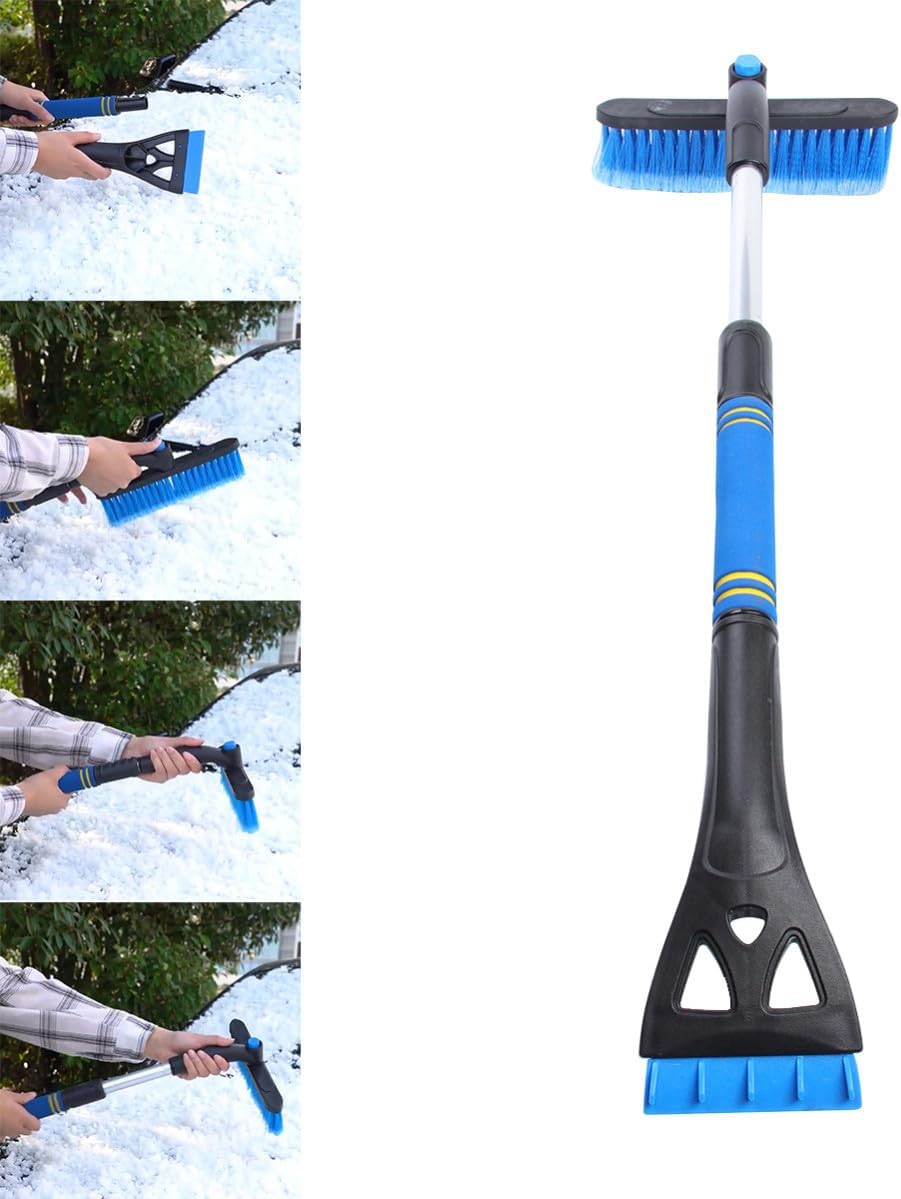 Car Snow Ice Scraper Brush and Shovel for Windshield Cleaning