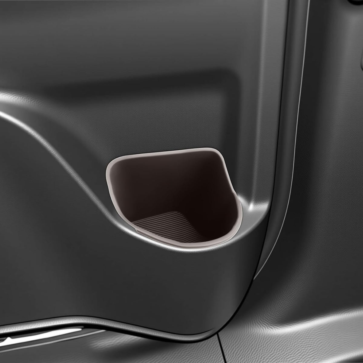 SKTU 2PCS for 2021-2026 Toyota Sienna Cup Holder 2021-2026 Sienna Door Cup Holder Toyota Sienna 2024 2025 2026 Accessories Durable Rubber Door Storage Box Sienna Side Storage Box