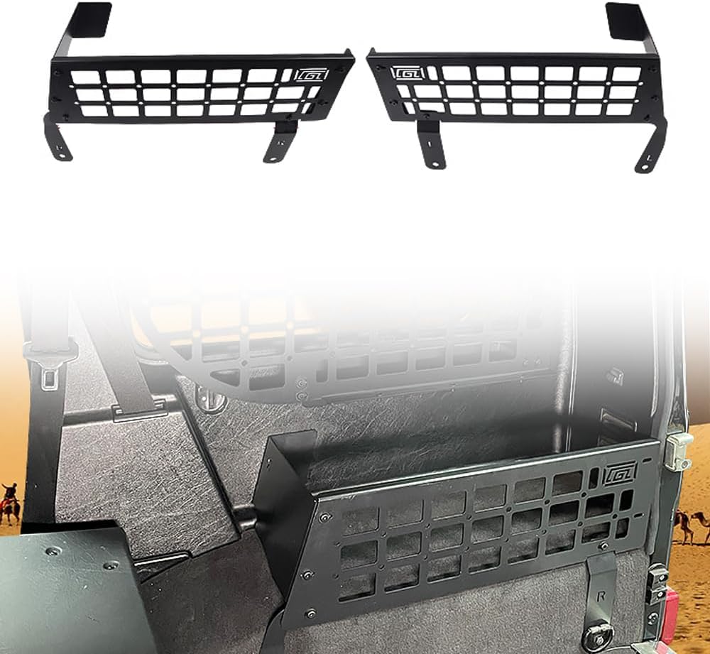 for Mercedes-Benz G-Class G500 G550 2004-2018 Car Rear Trunk Molle Storage Panel Organizer Car Accessories Gathering Zone (Whole Kit)