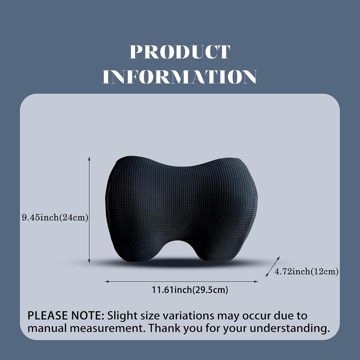 SPRFUFLY Make Relaxing Car Headrest Pillow, Car Pillow for Driving with Adjustable Strap, Breathable Removable Cover & Ergonomic Design - Softness Travel Car Neck Support Pillow(Black, 1PC)