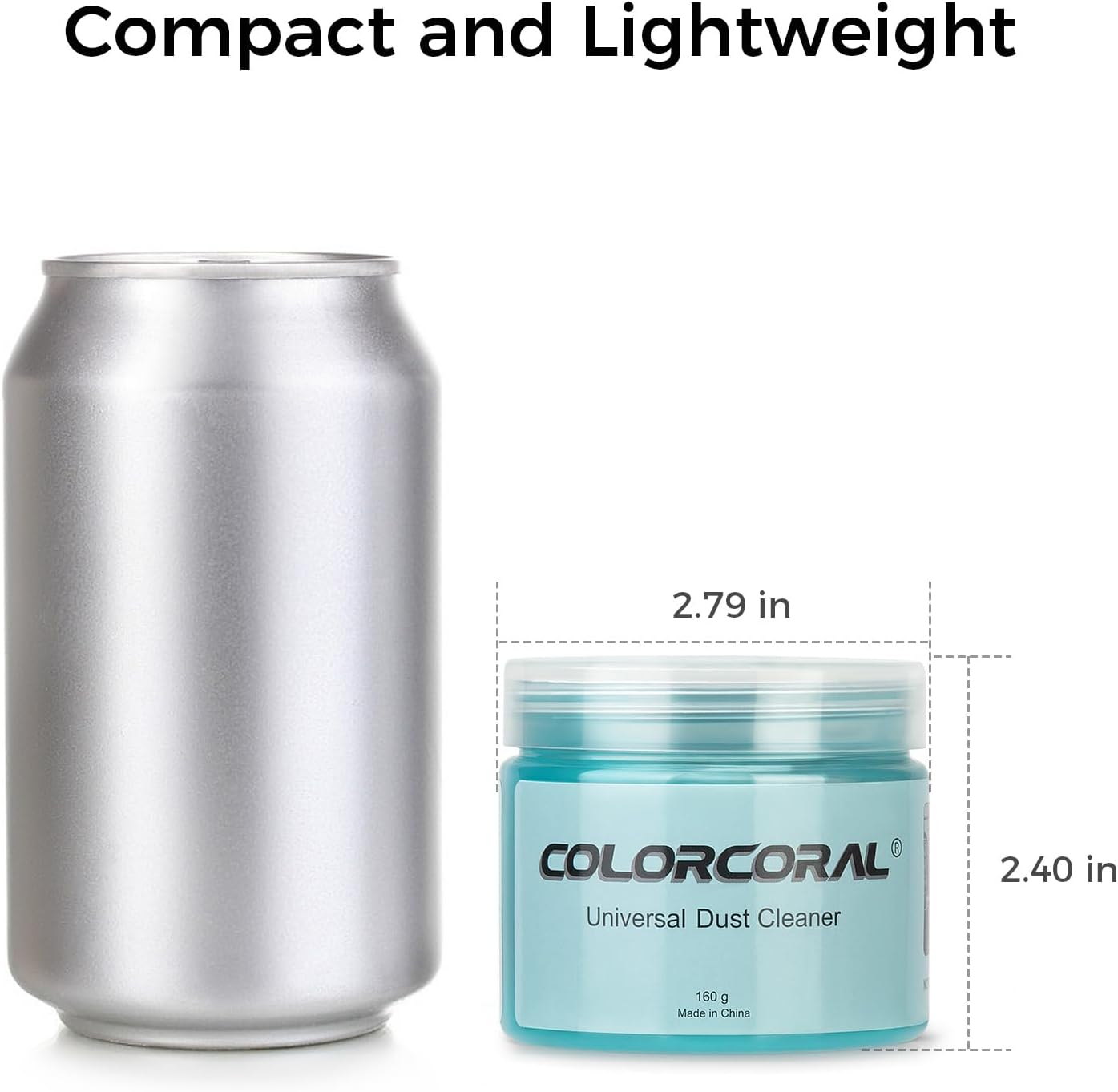 ColorCoral 2Pack Car Cleaning Gel Universal Dust Cleaner for Car Vent Keyboard Cleaning Detailing Slime Putty Cleaning Kit Car Accessories, Gifts for Adults Men Women Kids Teens