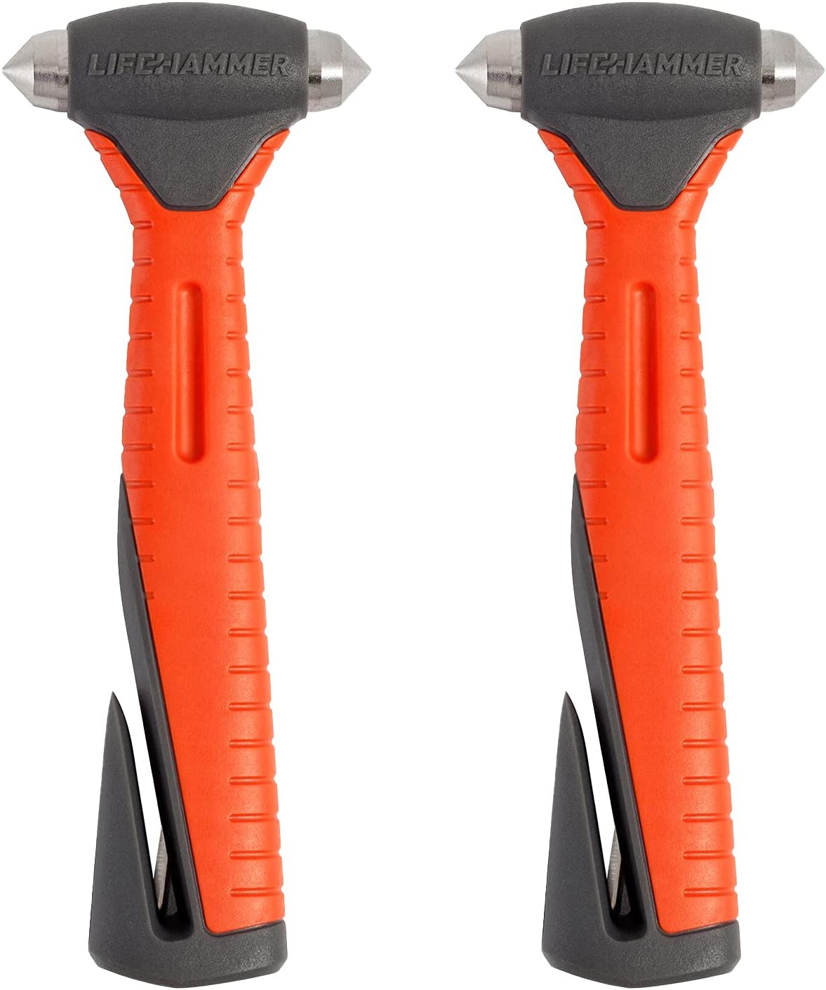 Lifehammer Safety Hammer Plus - Emergency Escape and Rescue Hammer with Seatbelt Cutter - 2 Pack