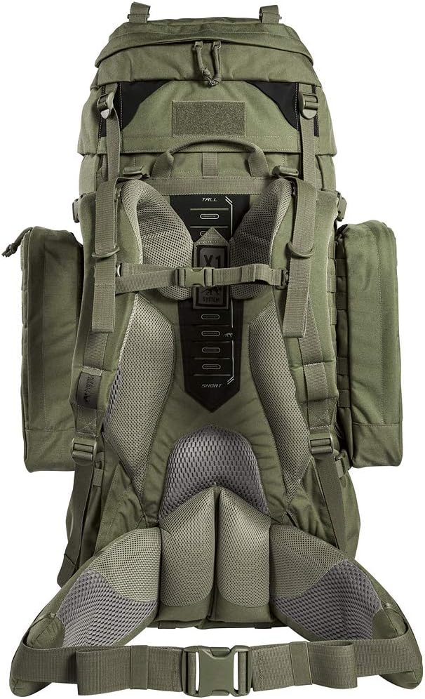 Tasmanian Tiger Range Tactical Backpack MKII - Modular 100-Liter X1 Carrying System with MOLLE System and Detachable Daypack, Olive
