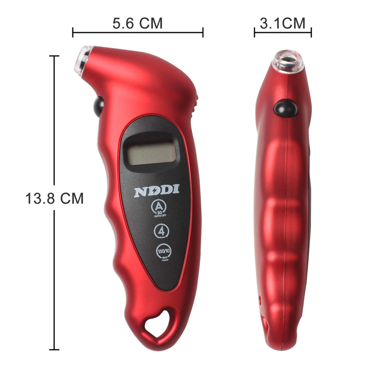 NDDI 2-Pack Digital tire Pressure Gauge 150 PSI